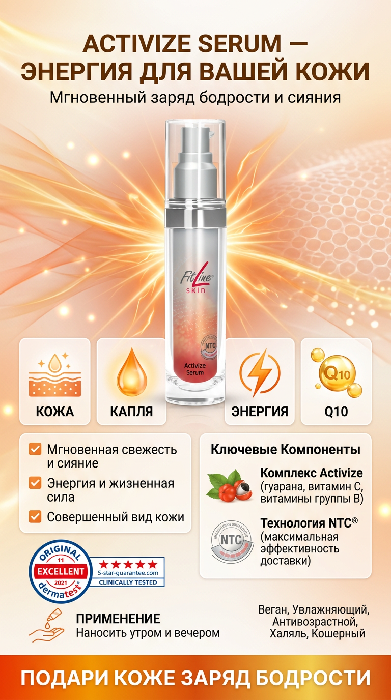 Энергия и жизненная сила для вашей кожи