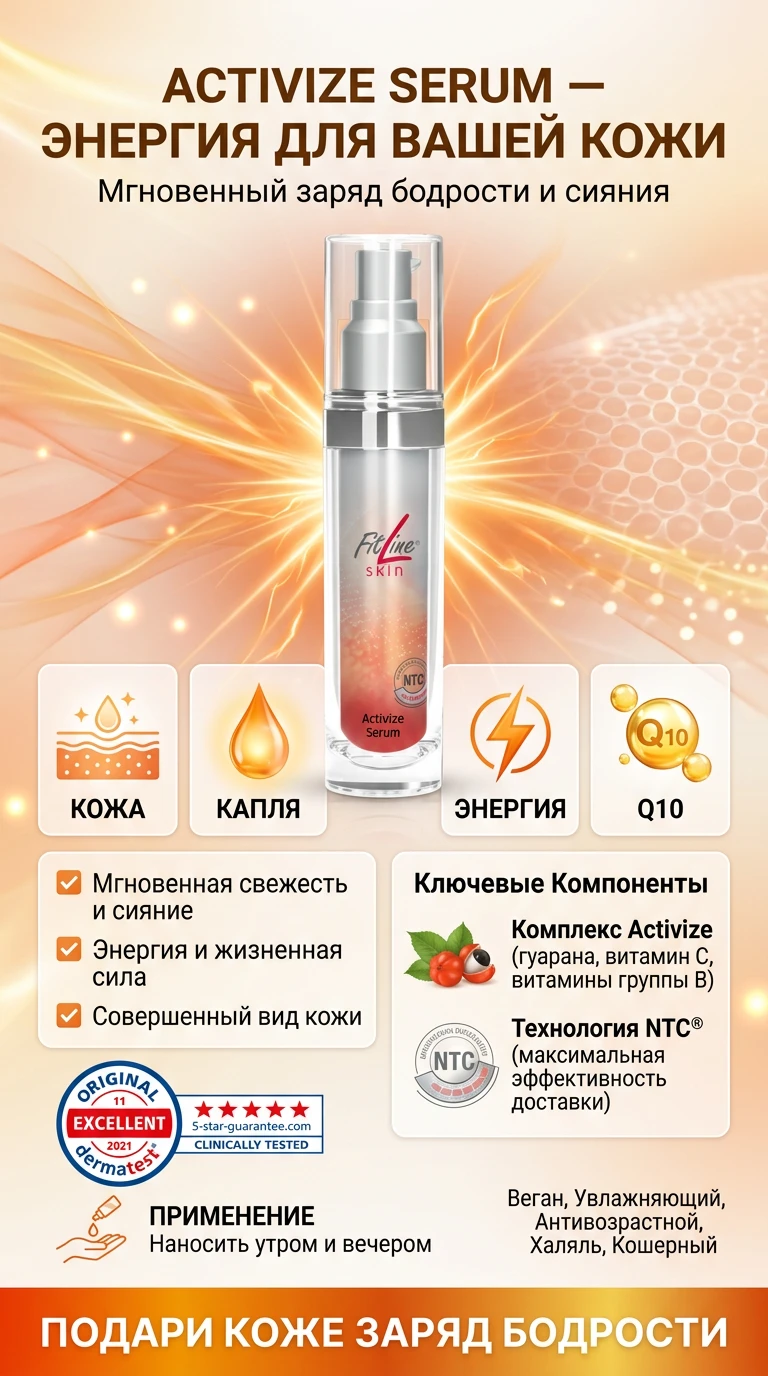 FitLine Activize Serum — энергия и жизненная сила для вашей кожи