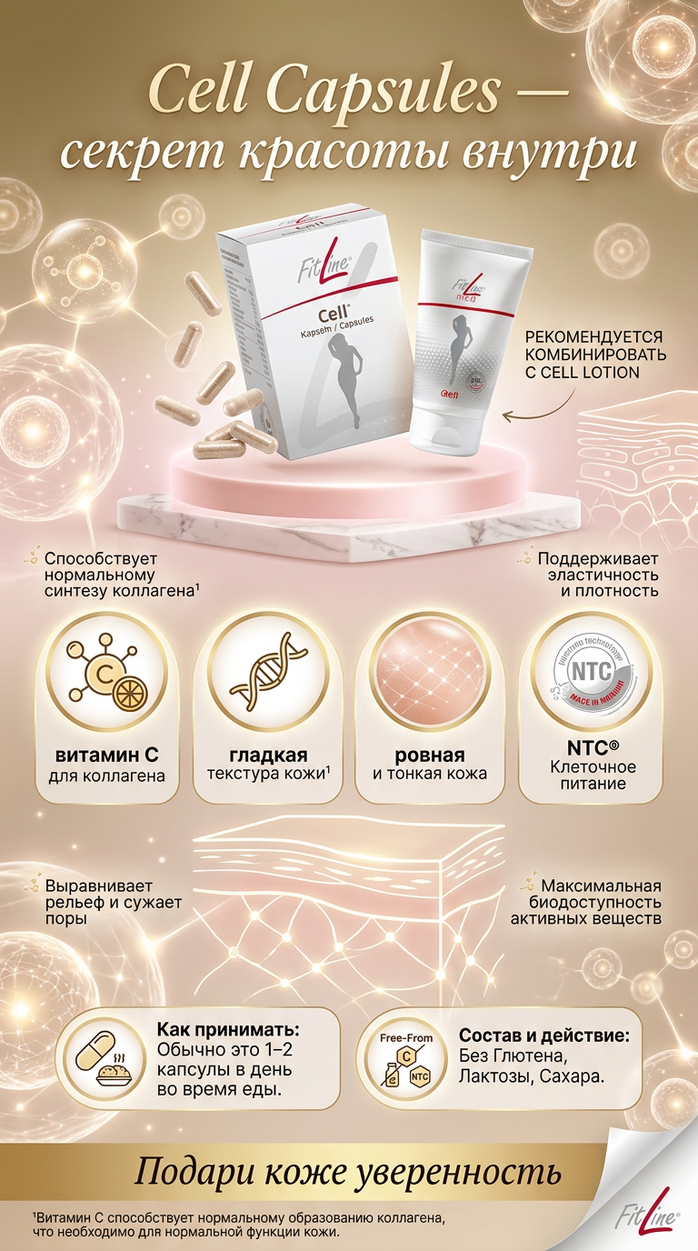 FitLine Cell Capsules — чувствуй себя хорошо, выгляди уверенно