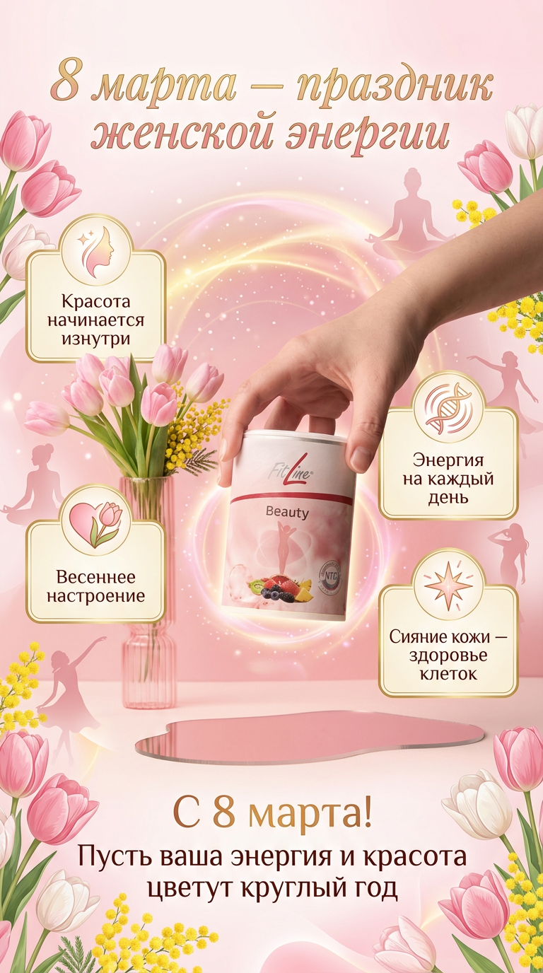 С 8 марта: женская энергия, красота и весеннее обновление