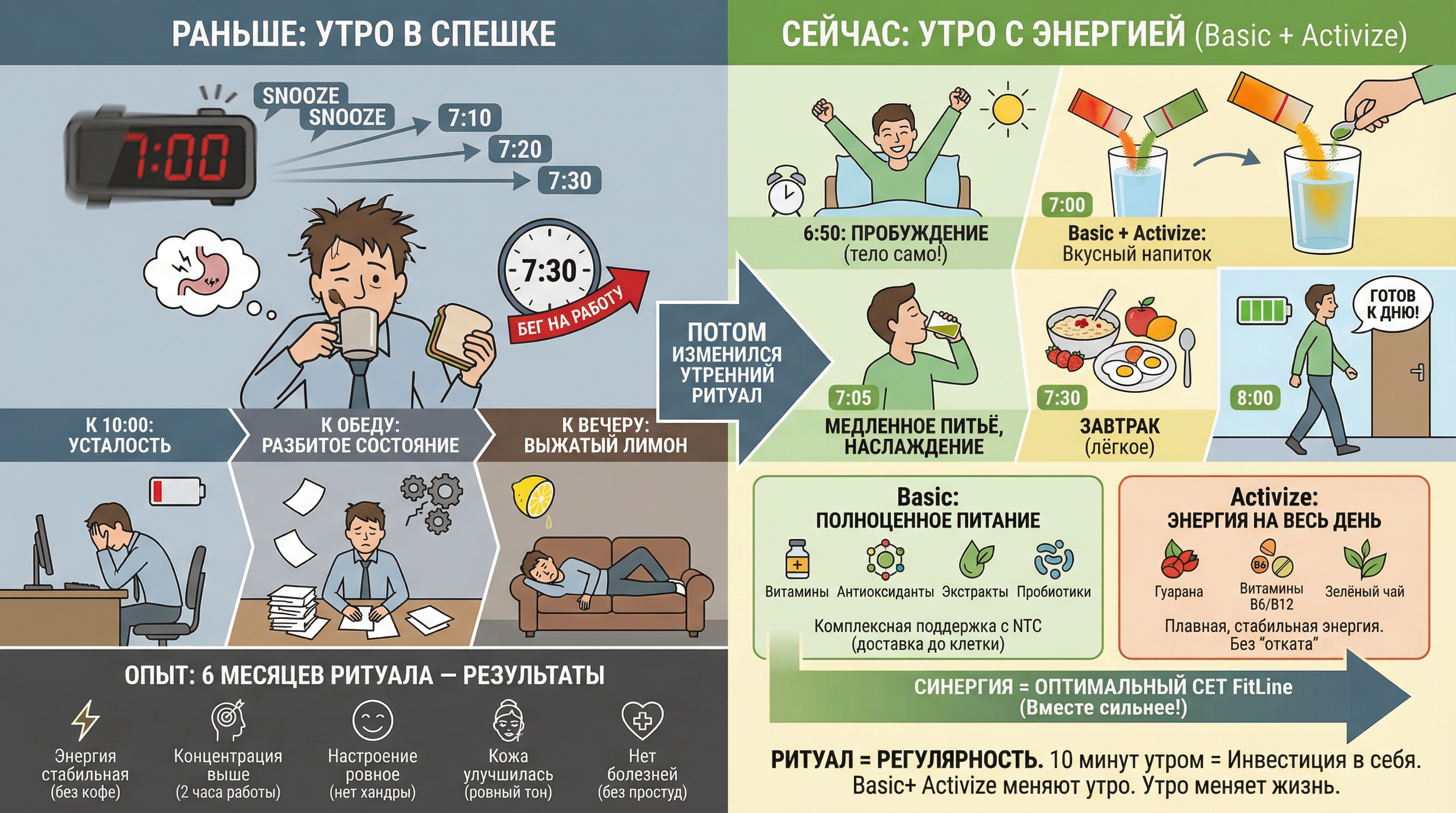 Утренний ритуал: Basics + Activize