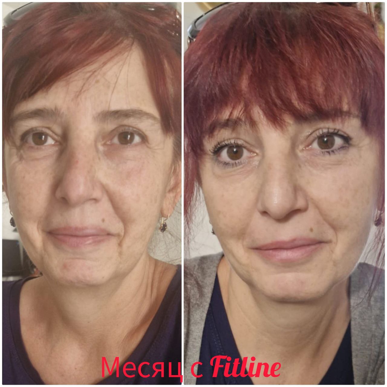 Женщина 50+ FitLine месяц кожа лица омоложение