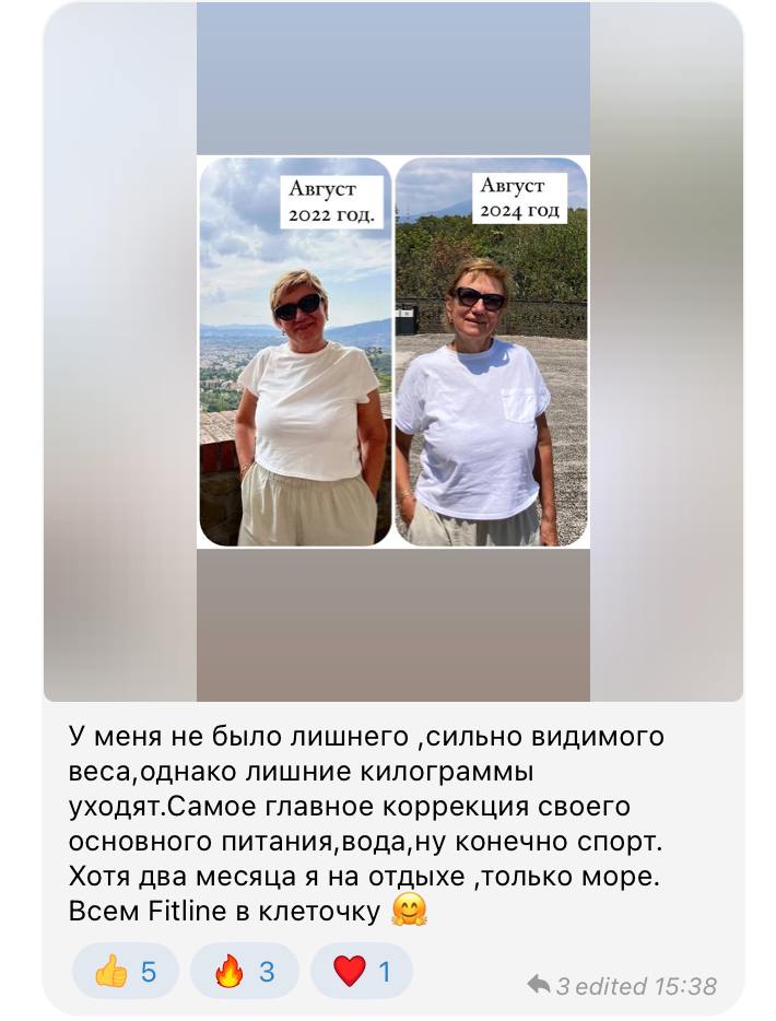 До и после FitLine 2022-2024